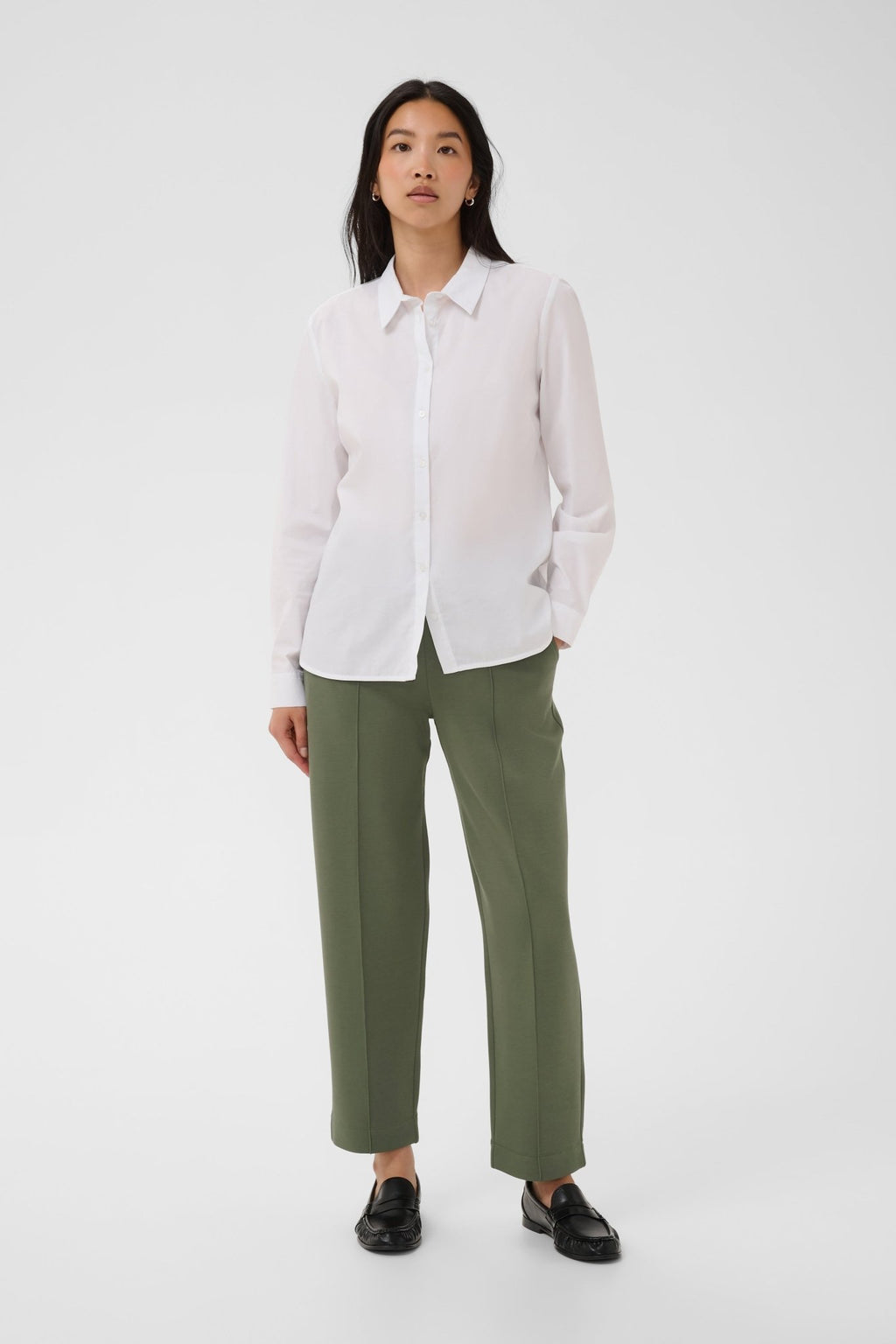 picture of Part Two Zena Trouser - Beetle Green - Number Two - womens - fashion - clothing - Part Two 1