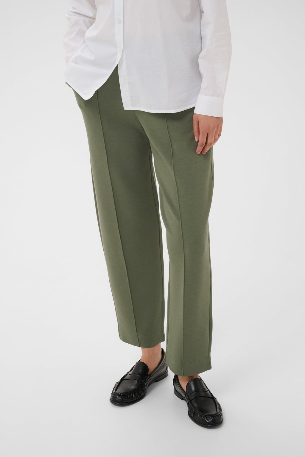 picture of Part Two Zena Trouser - Beetle Green - Number Two - womens - fashion - clothing - Part Two 2