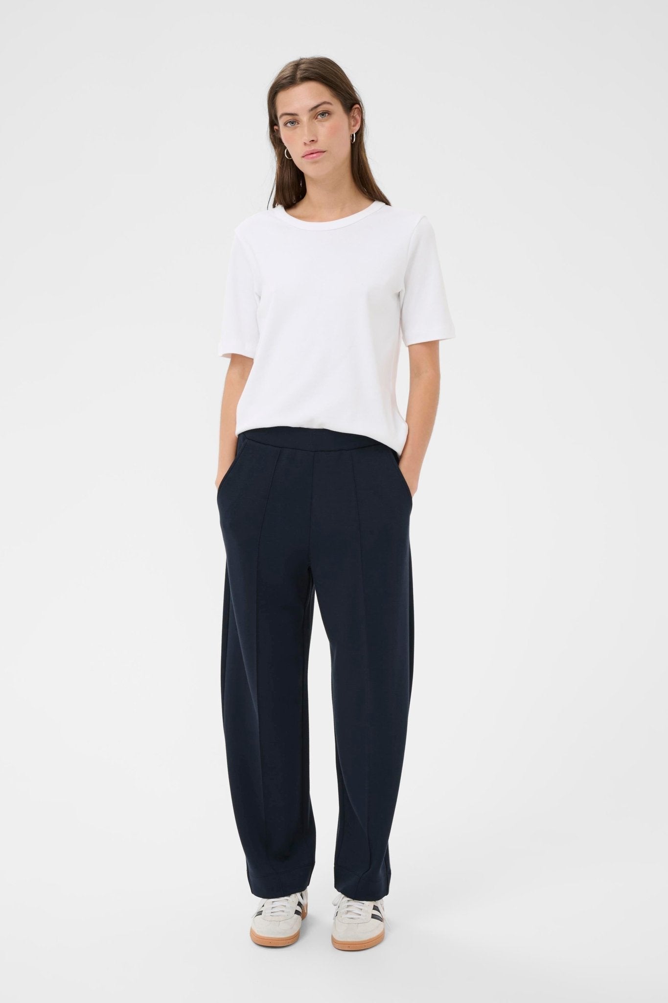 picture of Part Two Zena Trouser - Navy - Number Two - womens - fashion - clothing - Part Two 1
