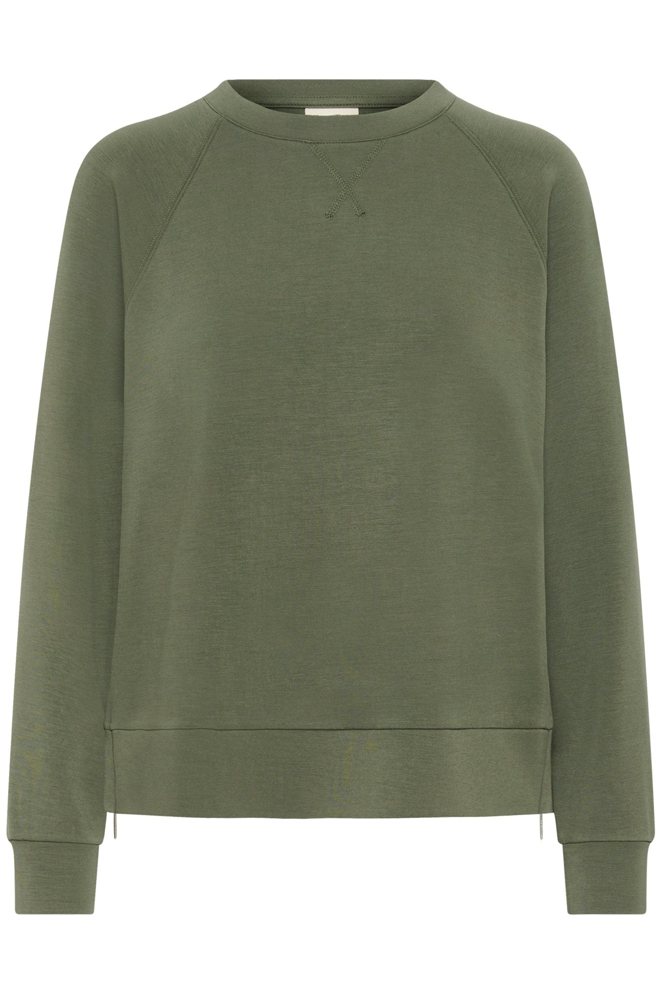 picture of Part Two Zola Sweatshirt - Beetle Green - Number Two - womens - fashion - clothing - Part Two 4