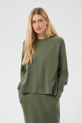 picture of Part Two Zola Sweatshirt - Beetle Green - Number Two - womens - fashion - clothing - Part Two 1
