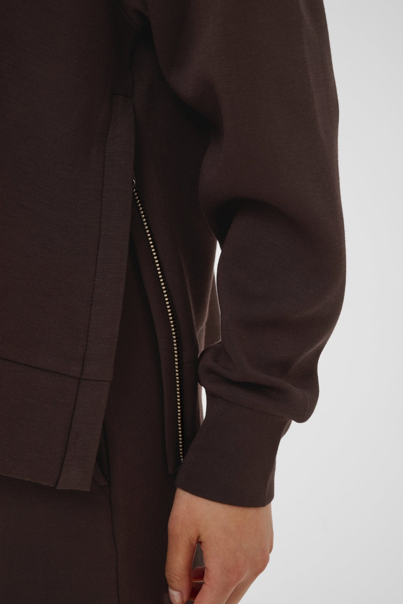 picture of Part Two Zola Sweatshirt - Mole/Chocolate - Number Two - womens - fashion - clothing - Part Two 2