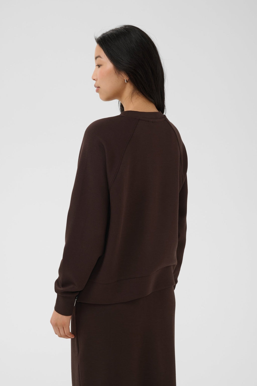 picture of Part Two Zola Sweatshirt - Mole/Chocolate - Number Two - womens - fashion - clothing - Part Two 4