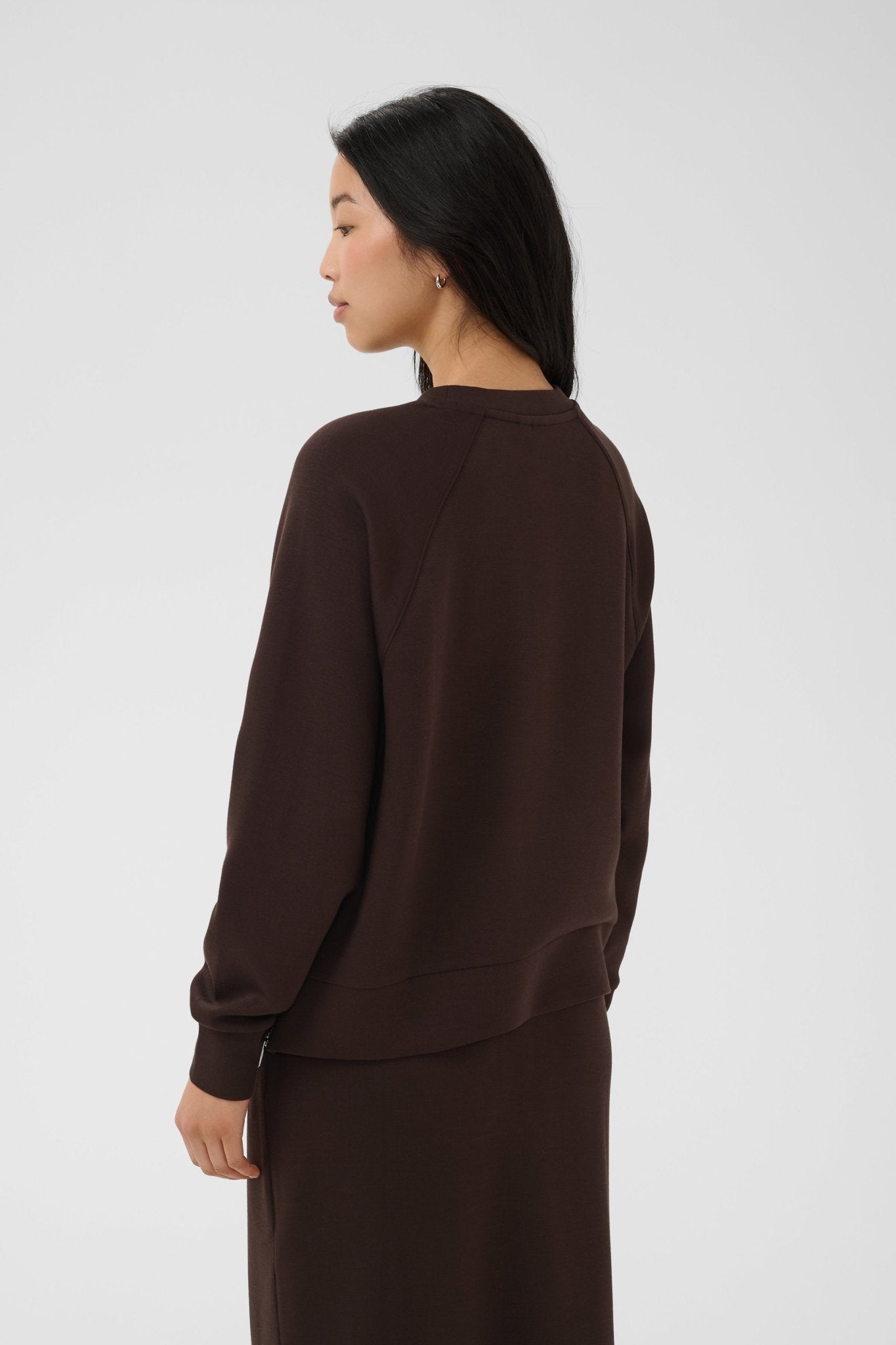 picture of Part Two Zola Sweatshirt - Mole/Chocolate - Number Two - womens - fashion - clothing - Part Two 4