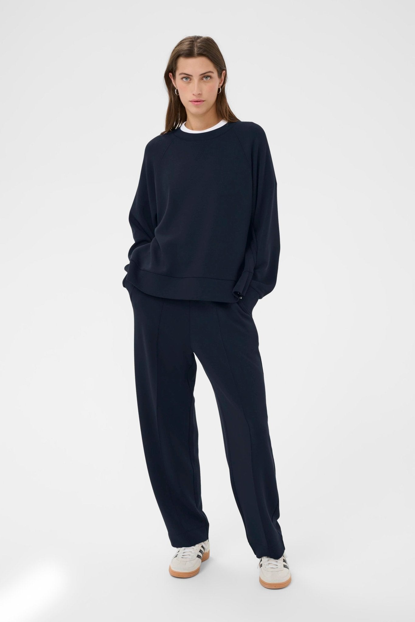 picture of Part Two Zola Sweatshirt - Navy - Number Two - womens - fashion - clothing - Part Two 5