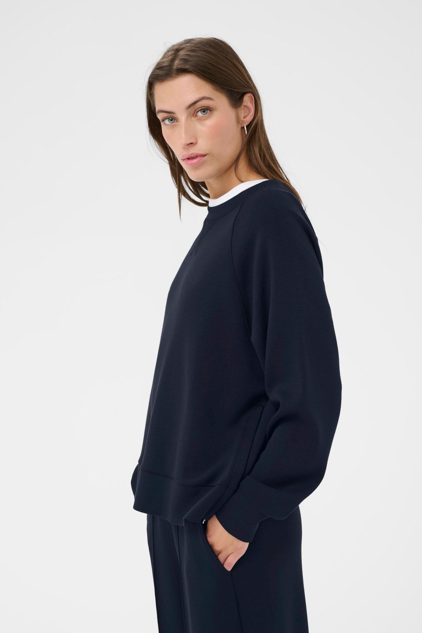 picture of Part Two Zola Sweatshirt - Navy - Number Two - womens - fashion - clothing - Part Two 1