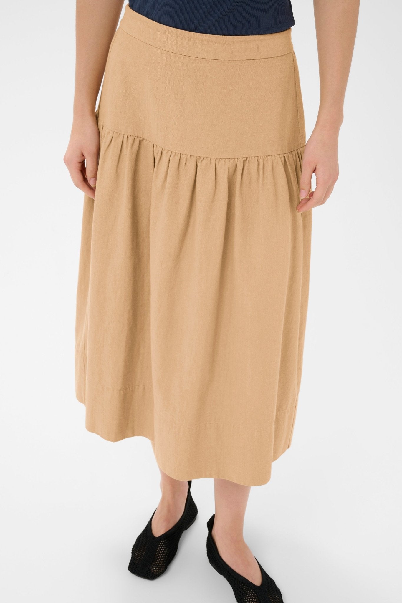 picture of Part Two Nellie PW Skirt - Travertine/Beige - Number Two - womens - fashion - clothing - Part Two 4