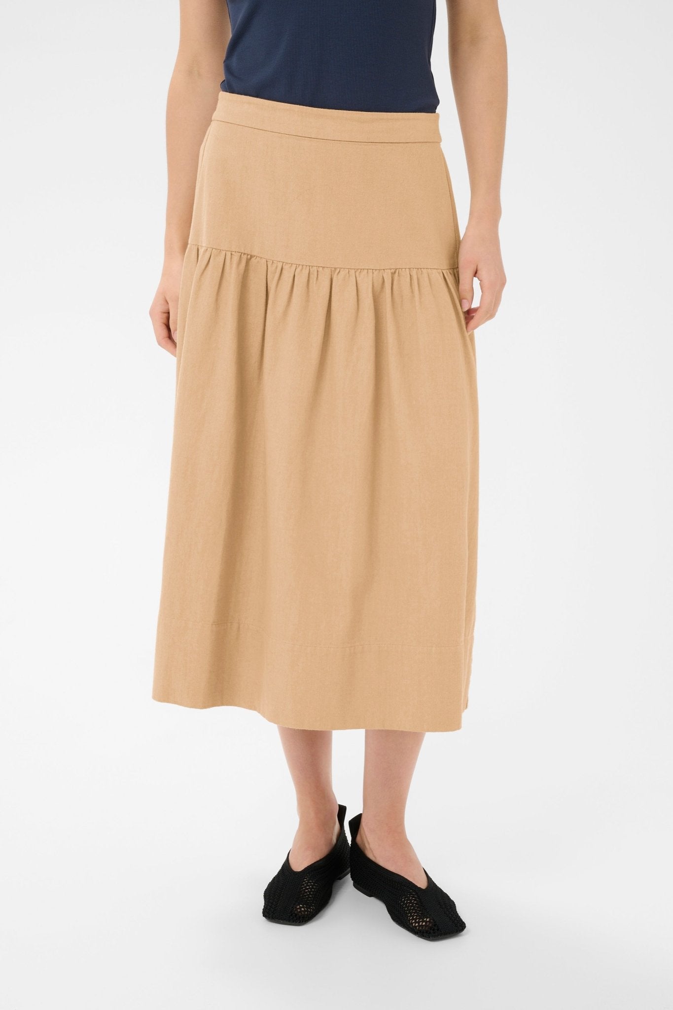 picture of Part Two Nellie PW Skirt - Travertine/Beige - Number Two - womens - fashion - clothing - Part Two 2
