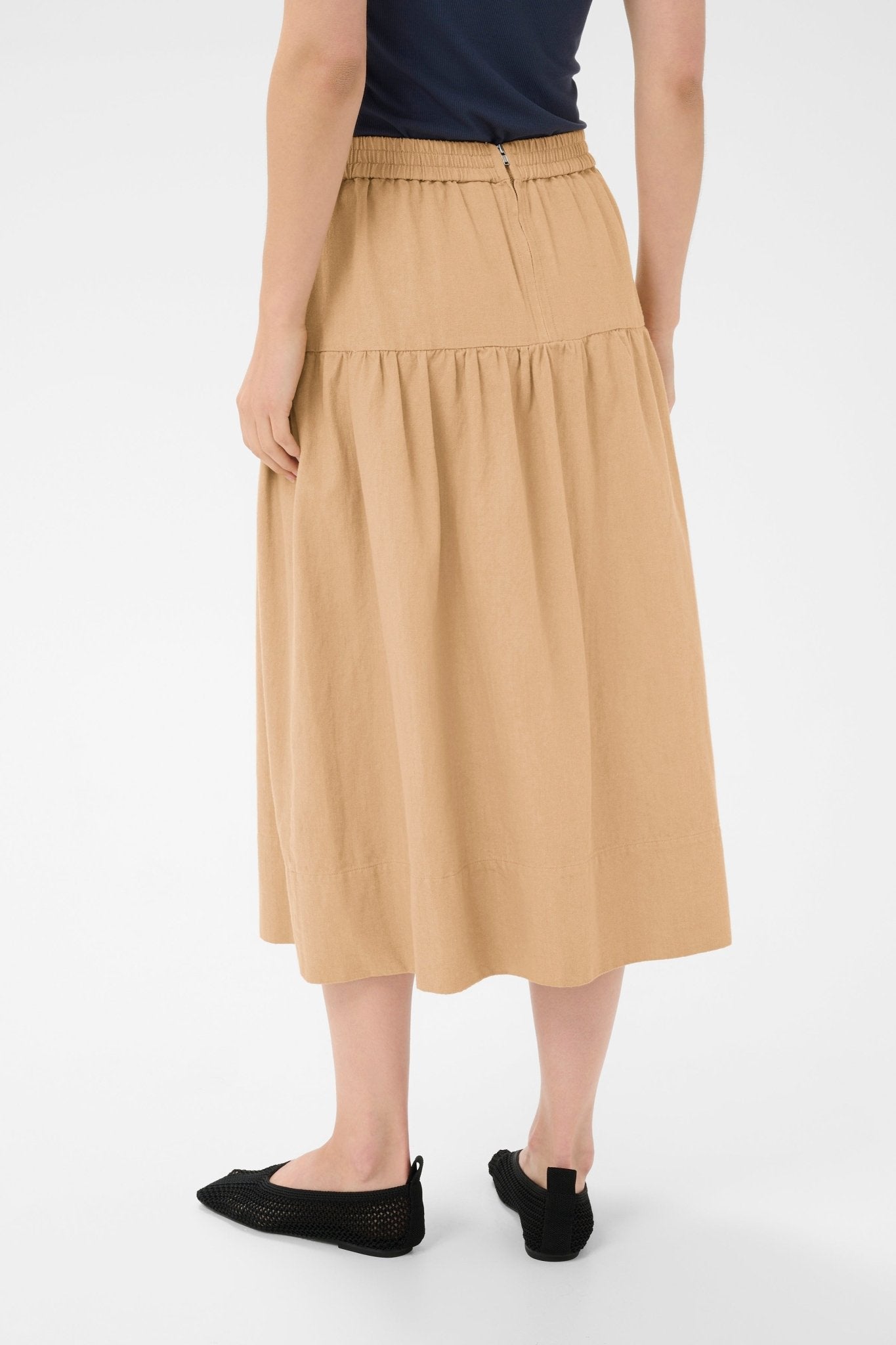 picture of Part Two Nellie PW Skirt - Travertine/Beige - Number Two - womens - fashion - clothing - Part Two 3
