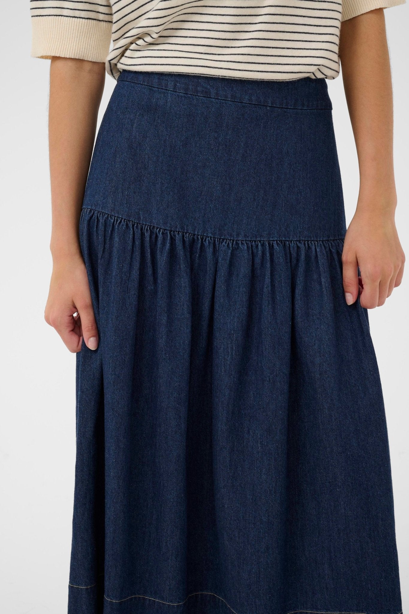 picture of Part Two Nellia Skirt - Dark Blue Denim - Number Two - womens - fashion - clothing - Part Two 3