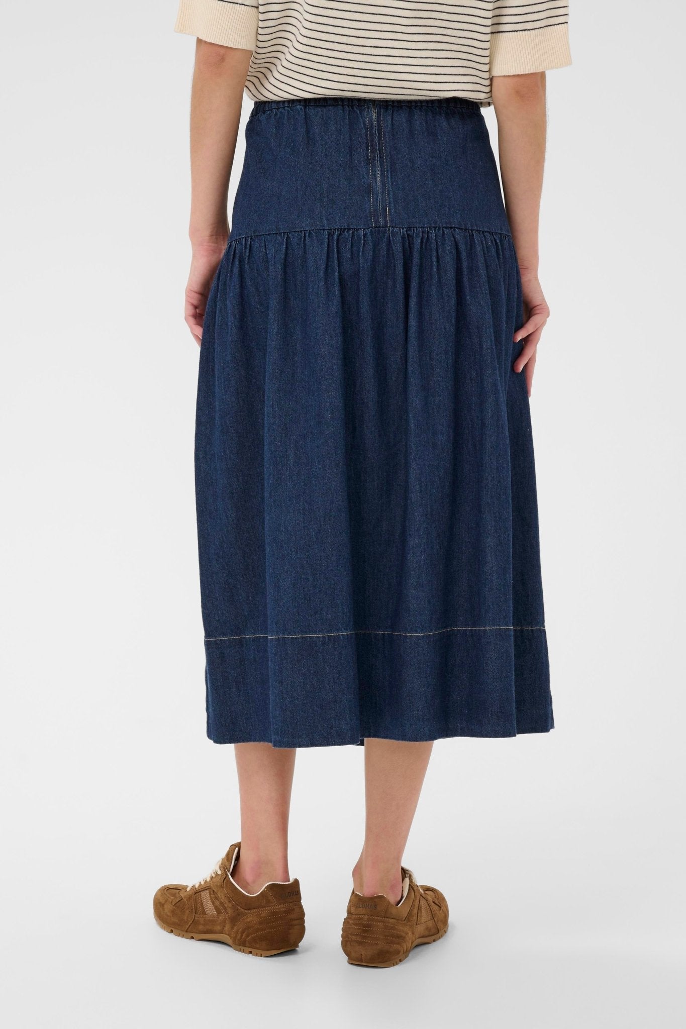 picture of Part Two Nellia Skirt - Dark Blue Denim - Number Two - womens - fashion - clothing - Part Two 4