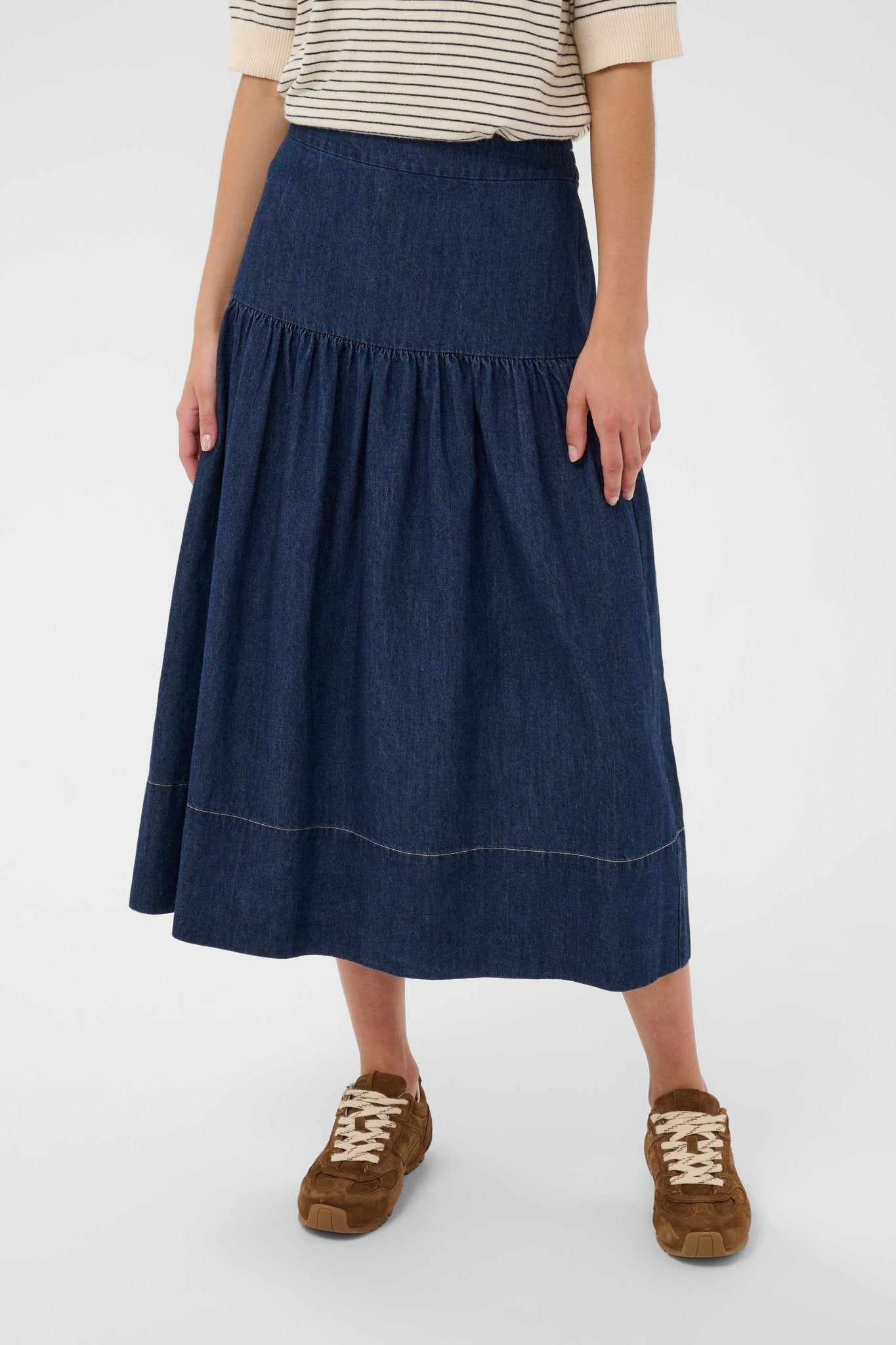 picture of Part Two Nellia Skirt - Dark Blue Denim - Number Two - womens - fashion - clothing - Part Two 1