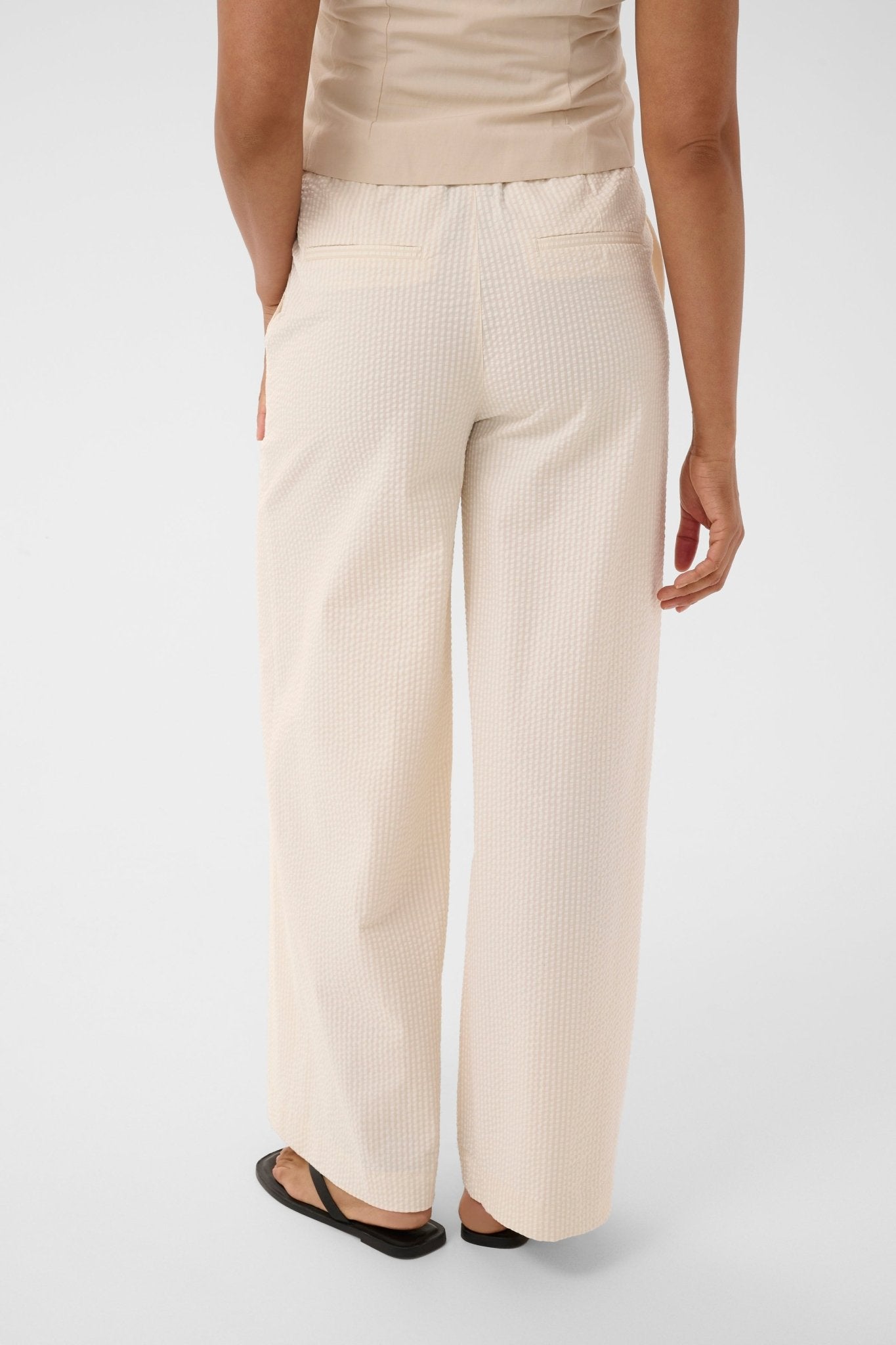 picture of Part Two Brita Trouser - Whisper White Stripe - Number Two - womens - fashion - clothing - Part Two 4