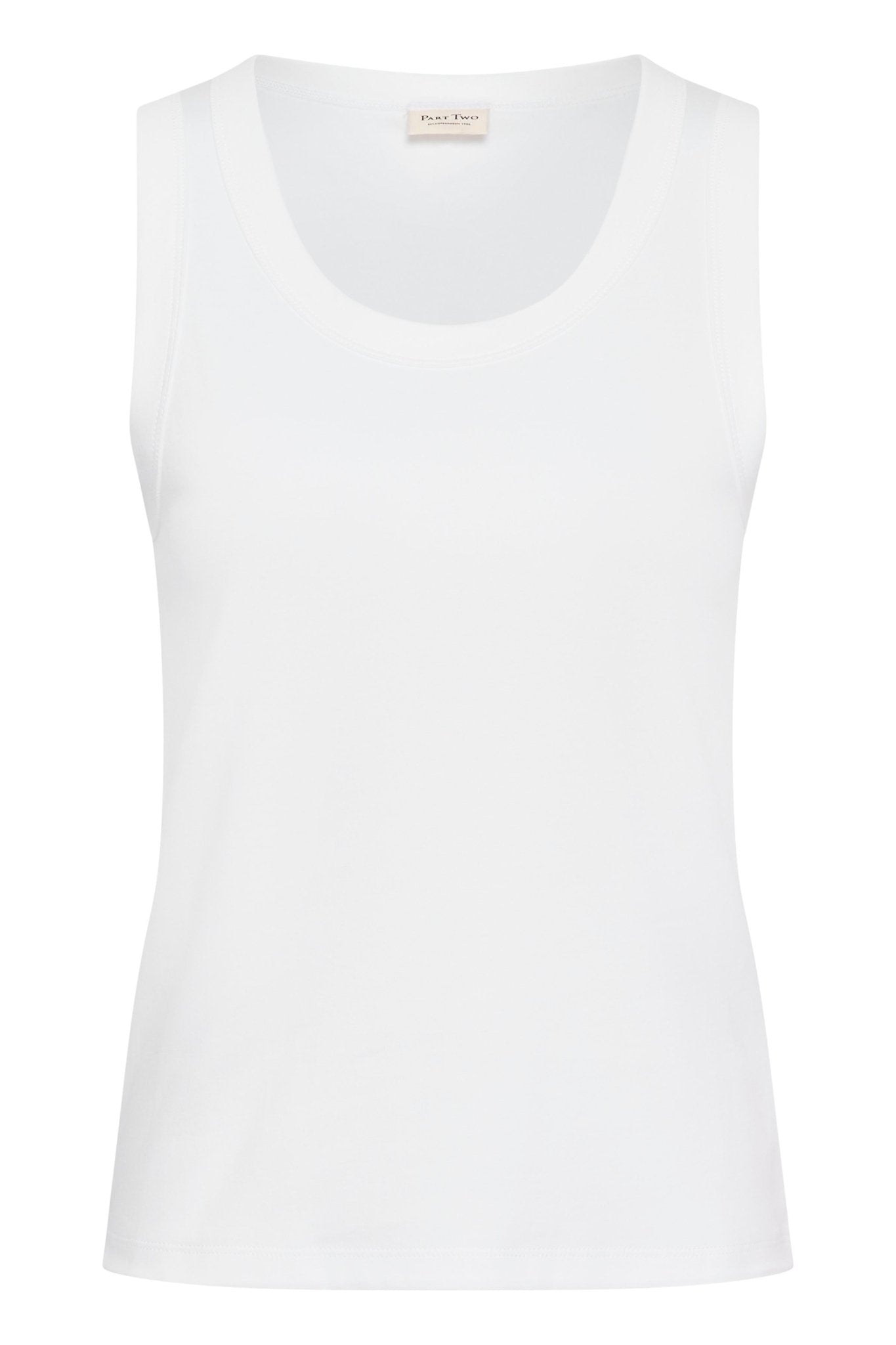 picture of Part Two Bessy Vest Top Bright White - Number Two - womens - fashion - clothing - Part Two 1