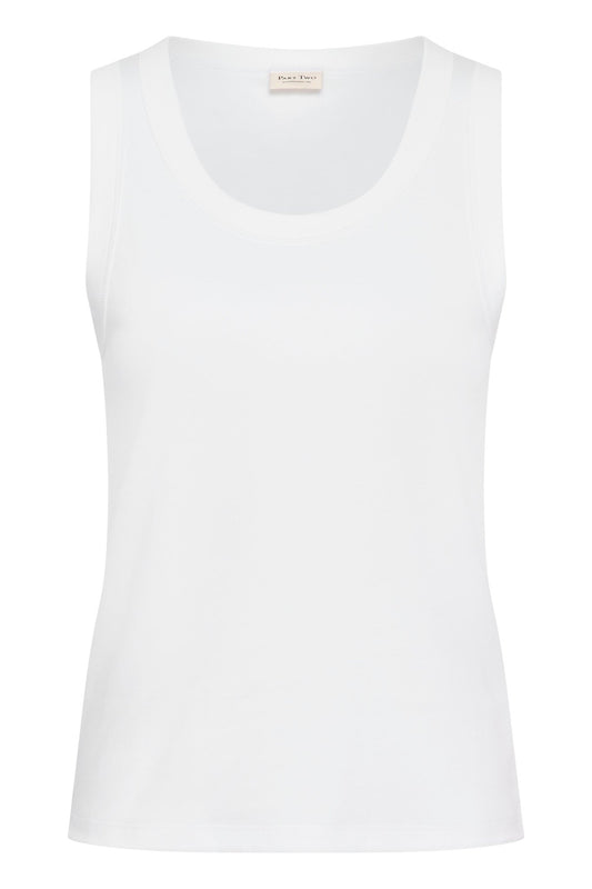 picture of Part Two Bessy Vest Top Bright White - Number Two - womens - fashion - clothing - Part Two 1