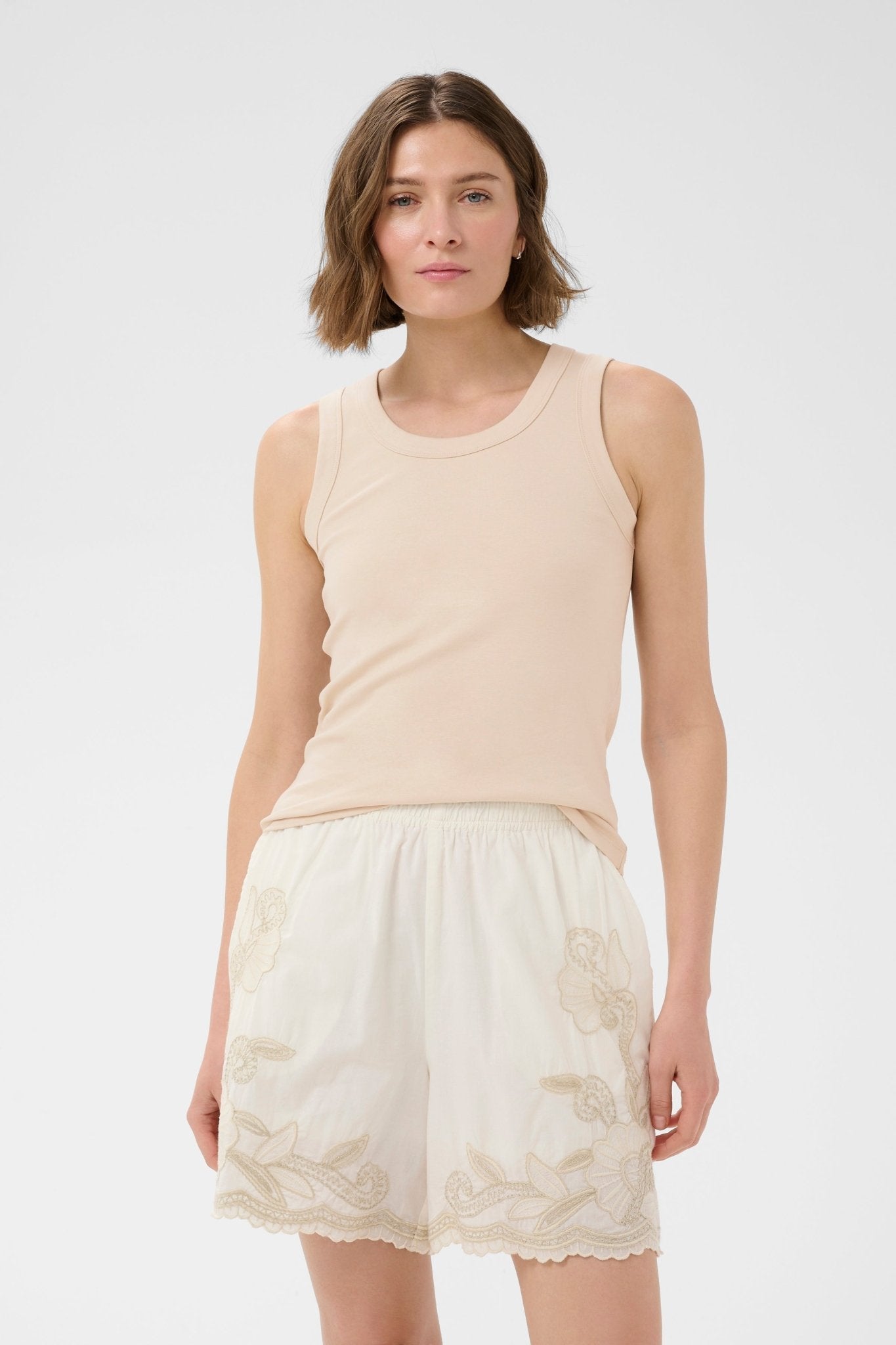 picture of Part Two Bessy Vest Top French Oak - Number Two - womens - fashion - clothing - Part Two 1