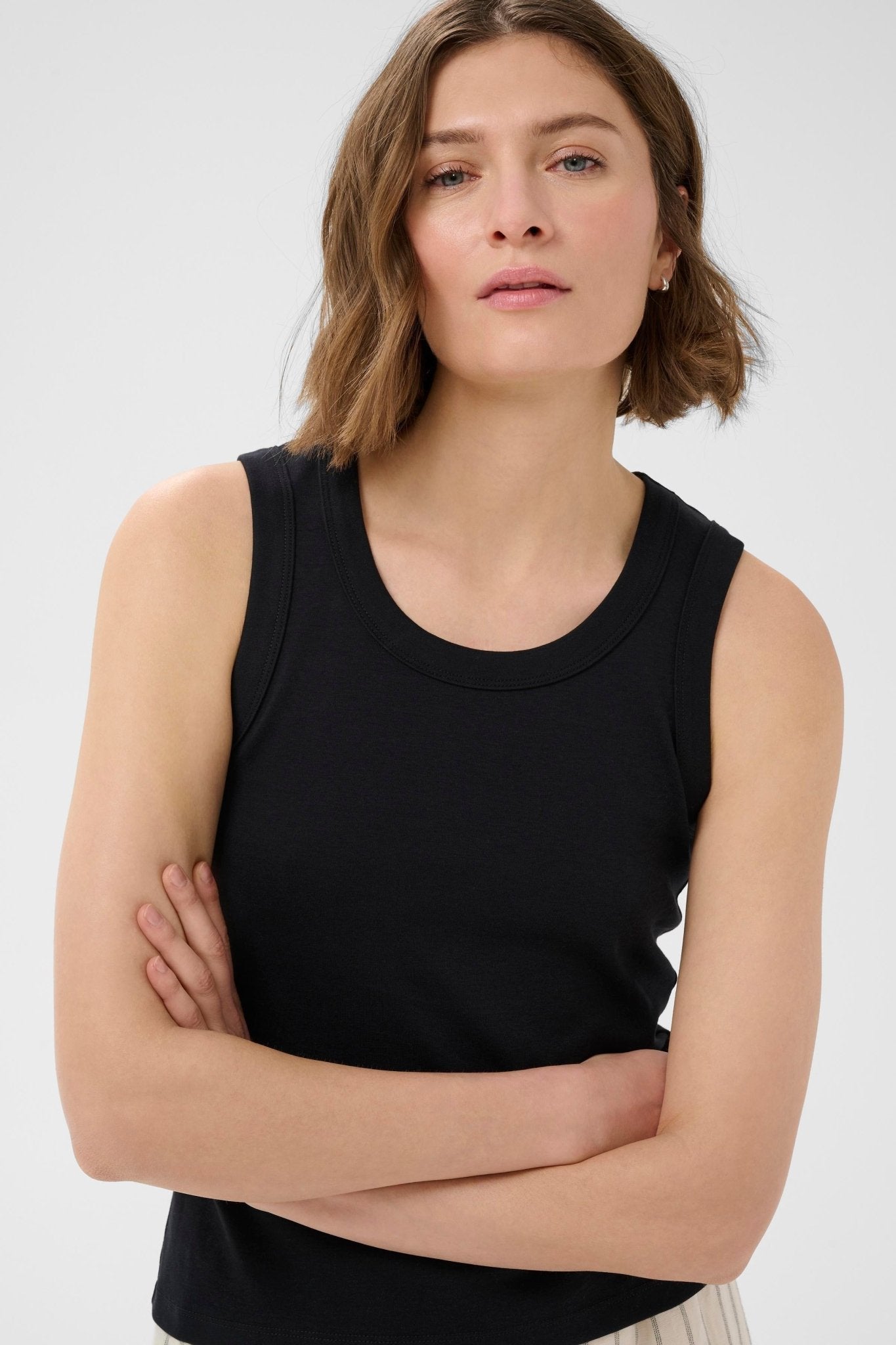 picture of Part Two Bessy Vest Top - Black - Number Two - womens - fashion - clothing - Part Two 2