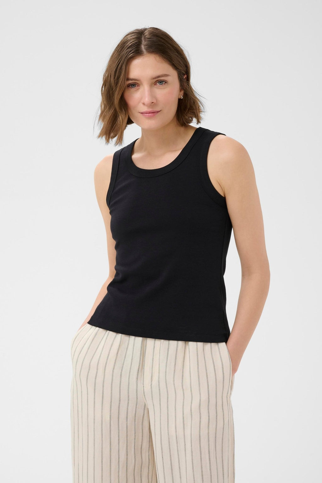 picture of Part Two Bessy Vest Top - Black - Number Two - womens - fashion - clothing - Part Two 1