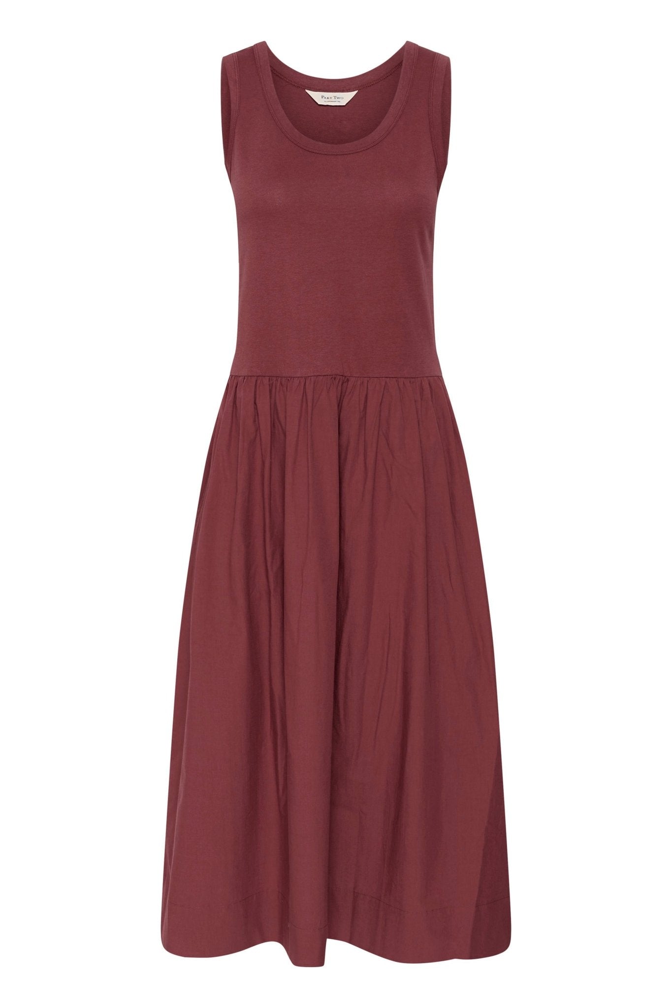 picture of Part Two Bodhi Sleeveless Cotton Dress - Burnt Russet - Number Two - womens - fashion - clothing - Part Two 5