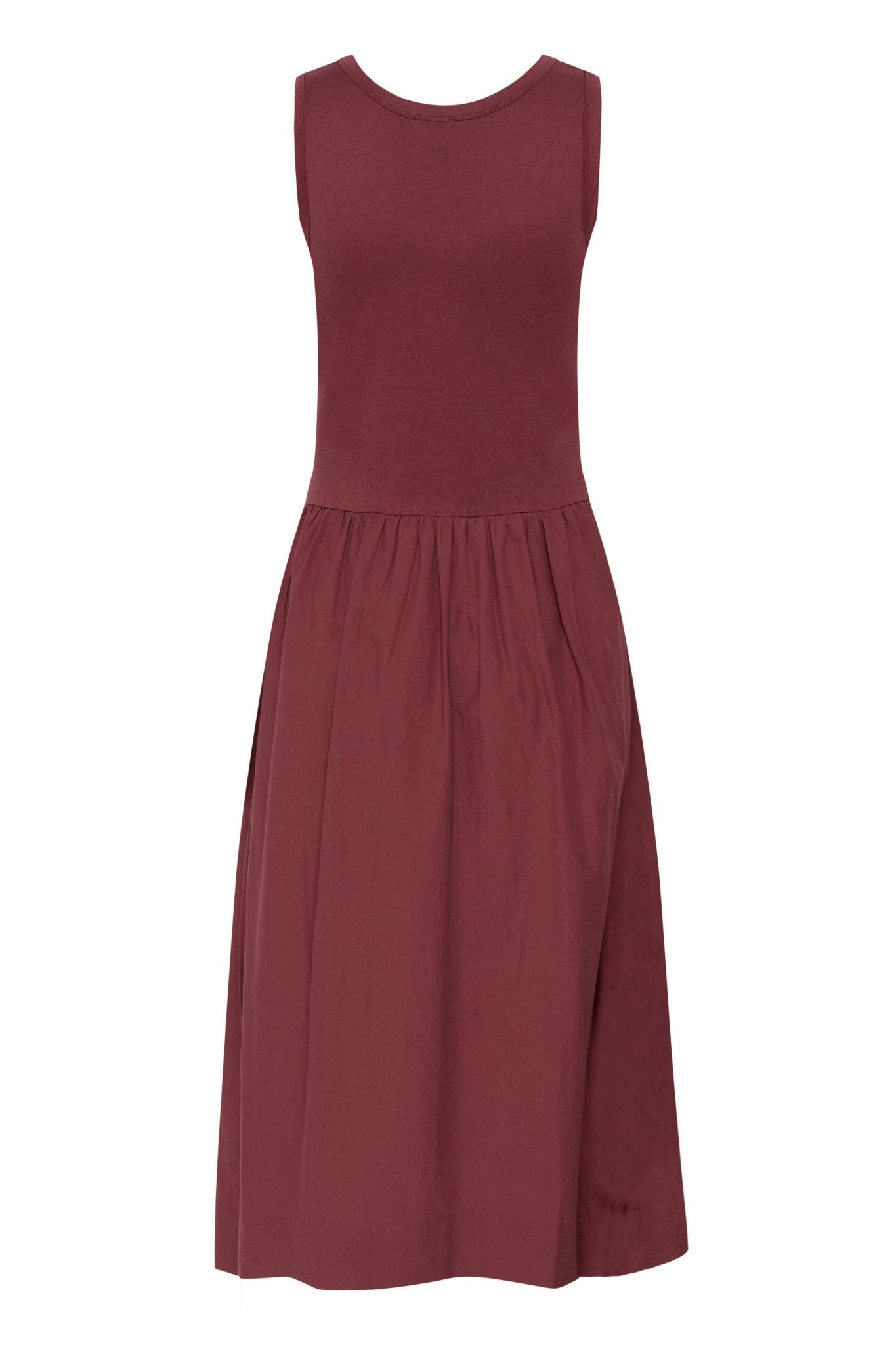 picture of Part Two Bodhi Sleeveless Cotton Dress - Burnt Russet - Number Two - womens - fashion - clothing - Part Two 6