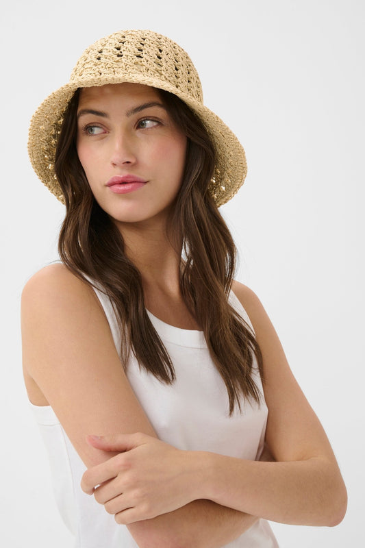 picture of Part Two Beinta Hat - Natural Straw Stitch - Number Two - womens - fashion - accessories - Part Two 1