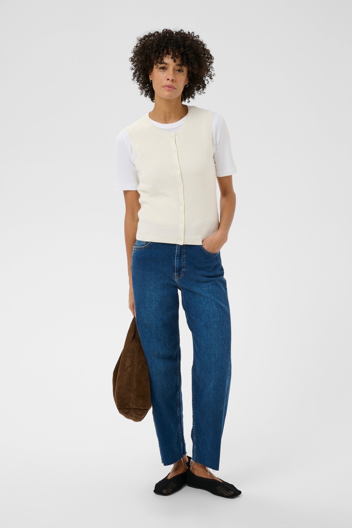 picture of Part Two Gemma Waistcoat - Whisper White - Number Two - womens - fashion - clothing - Part Two 6