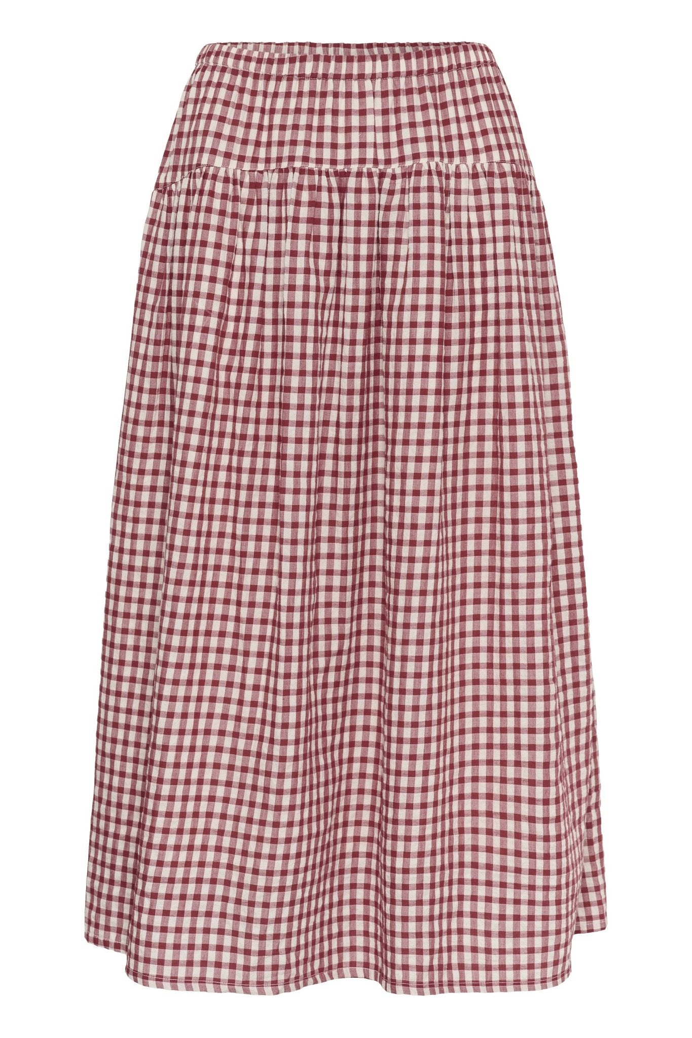 picture of Part Two Brunhild Skirt - Burnt Russet Check - Number Two - womens - fashion - clothing - Part Two 5