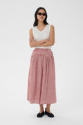 picture of Part Two Brunhild Skirt - Burnt Russet Check - Number Two - womens - fashion - clothing - Part Two 1