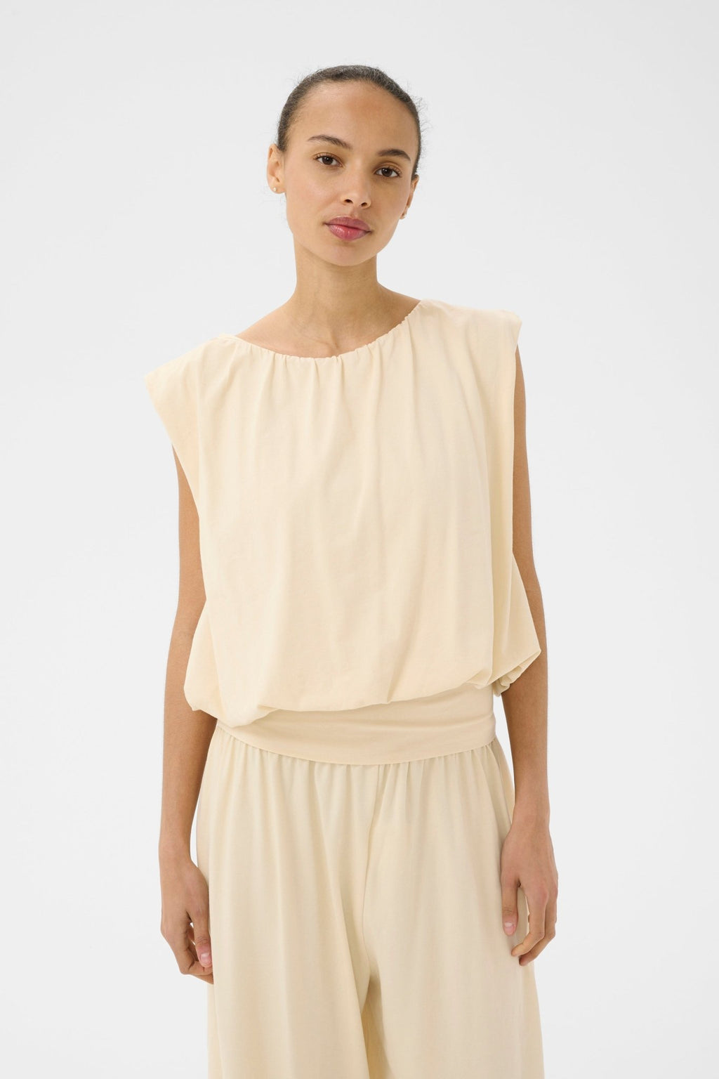 picture of Part Two Berthine Top - Sandshell - Number Two - womens - fashion - clothing - Part Two 3