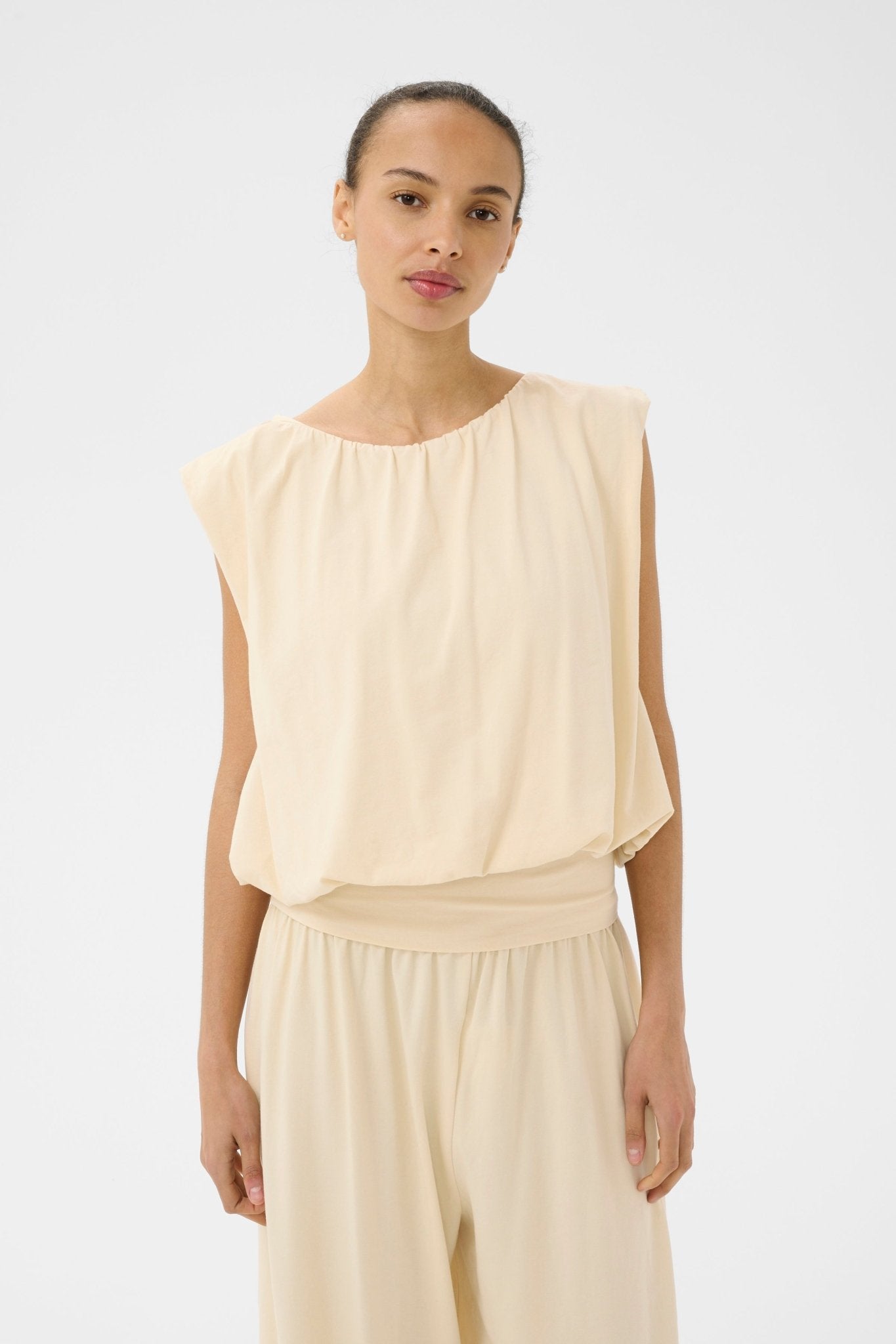 picture of Part Two Berthine Top - Sandshell - Number Two - womens - fashion - clothing - Part Two 3