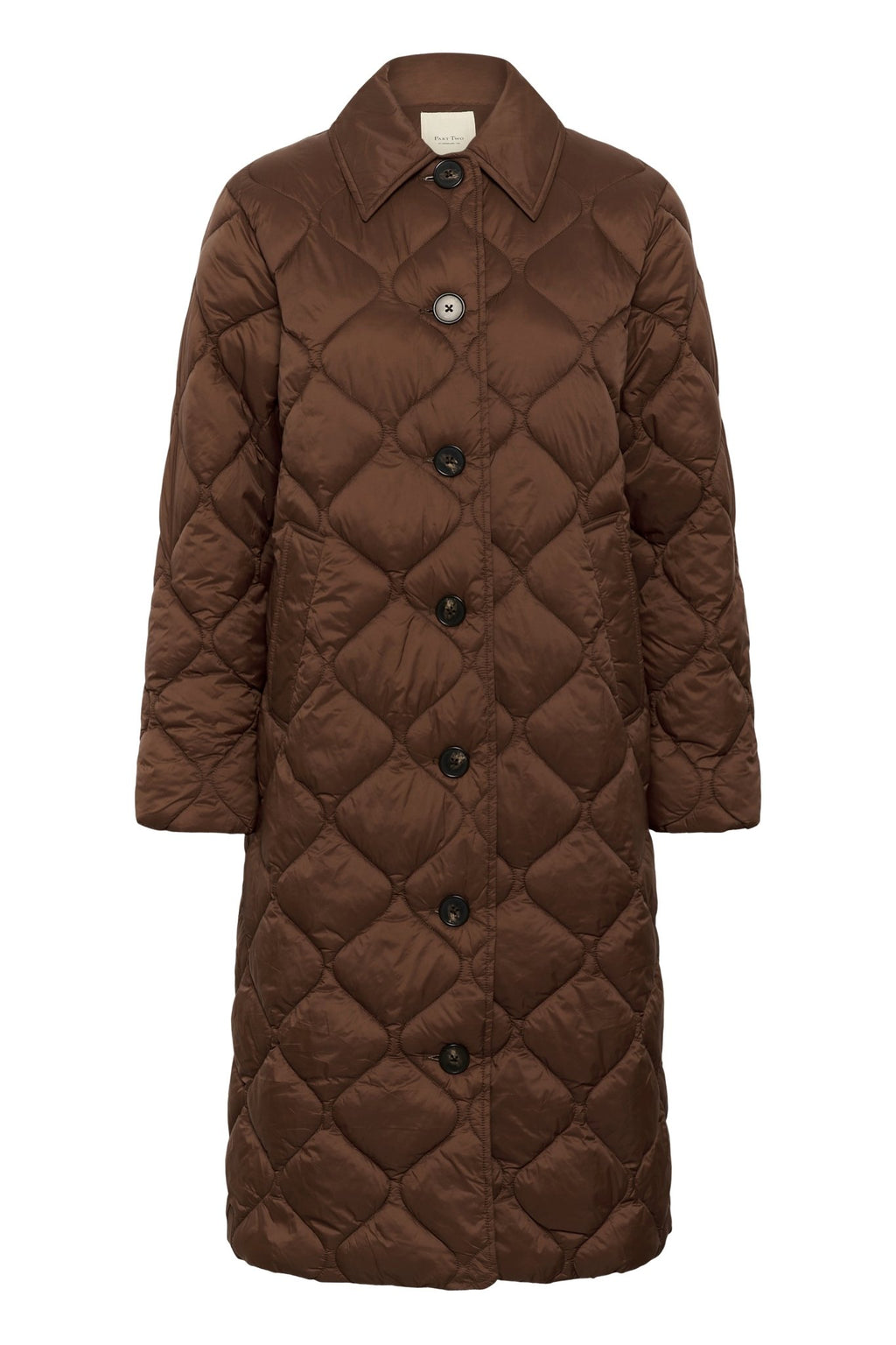 picture of Part Two Carine Quilted Coat - Downton Brown - Number Two - womens - fashion - clothing - Part Two 2