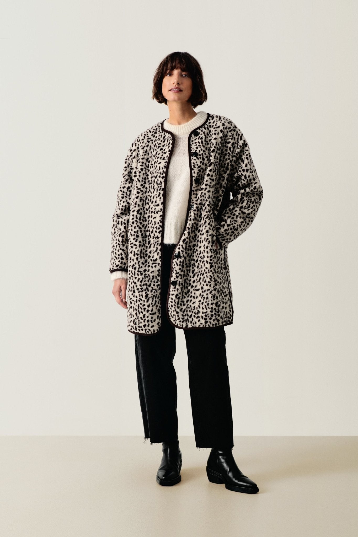 picture of Part Two Catya Coat - Neutral Spots - Number Two - womens - fashion - clothing - Part Two 1