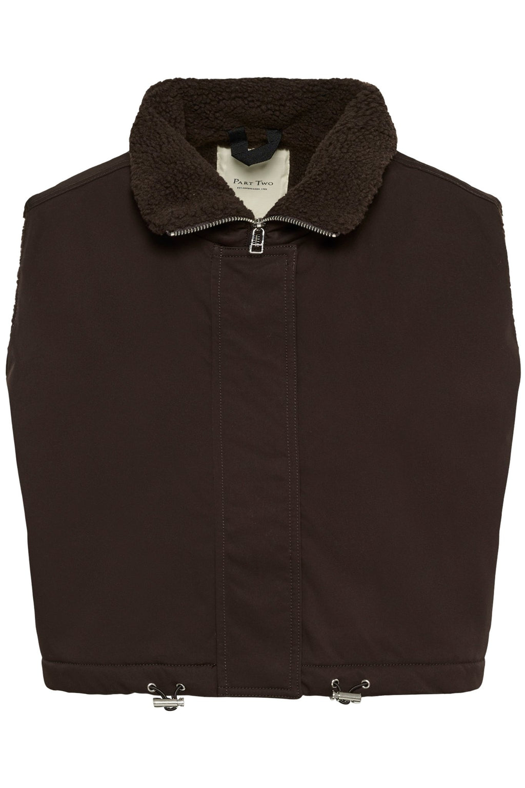 picture of Part Two Cathlin Teddy Gilet - Mole/Brown - Number Two - womens - fashion - clothing - Part Two 6
