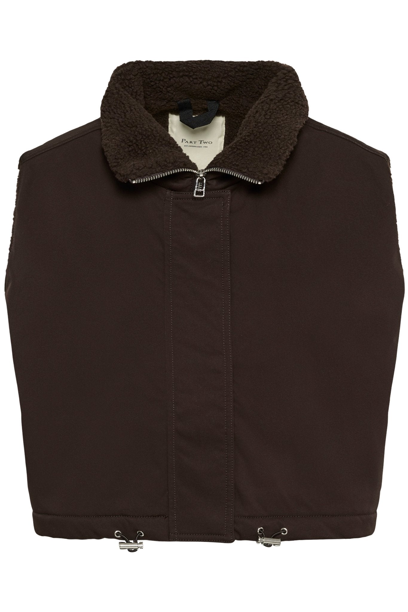 picture of Part Two Cathlin Teddy Gilet - Mole/Brown - Number Two - womens - fashion - clothing - Part Two 6