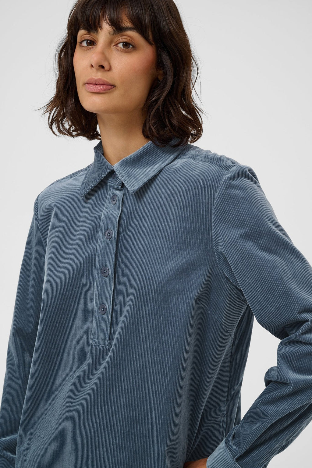 picture of Part Two Corintha Corduroy Dress - Flint Stone - Number Two - womens - fashion - clothing - Part Two 2