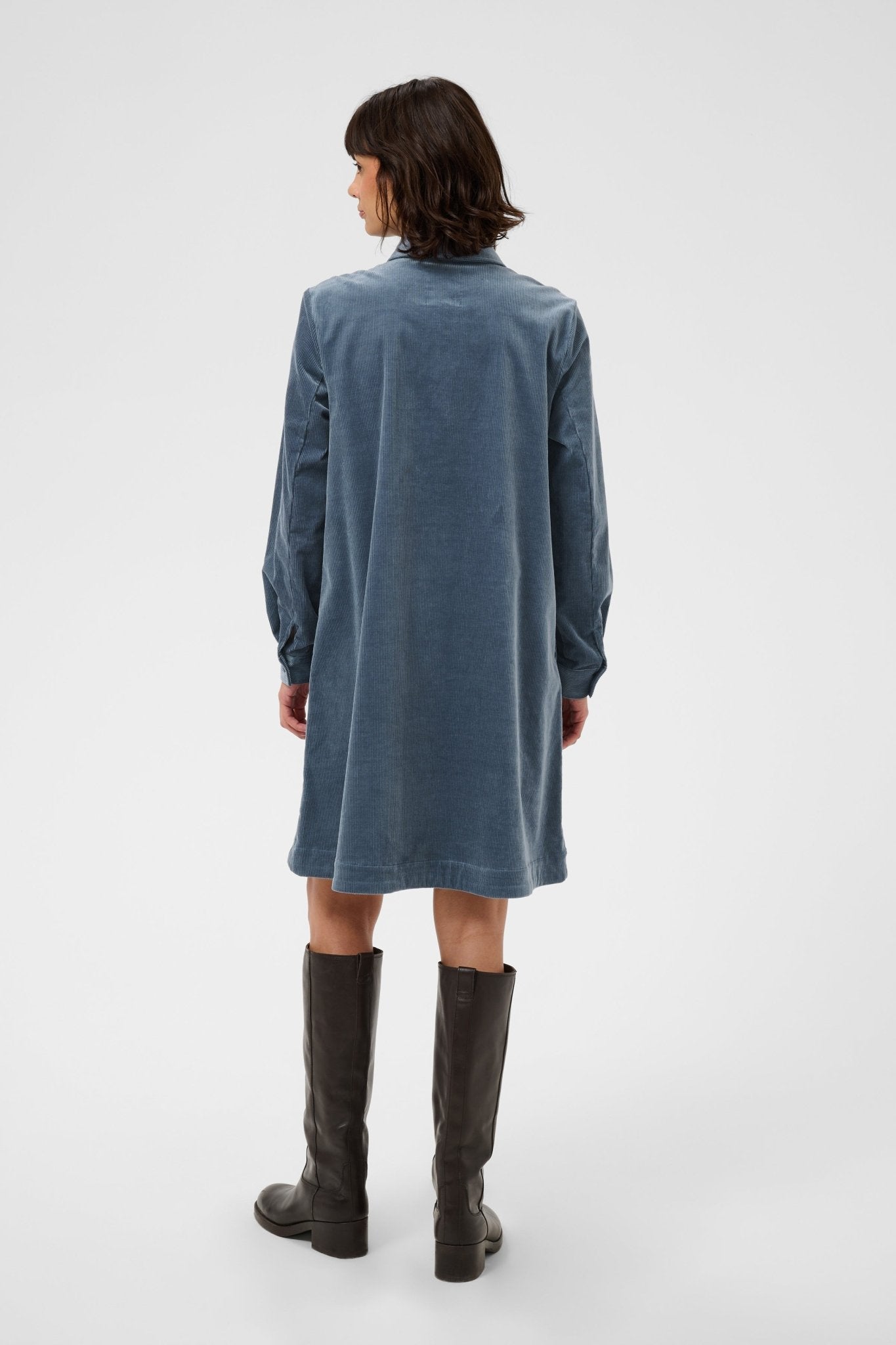 picture of Part Two Corintha Corduroy Dress - Flint Stone - Number Two - womens - fashion - clothing - Part Two 5
