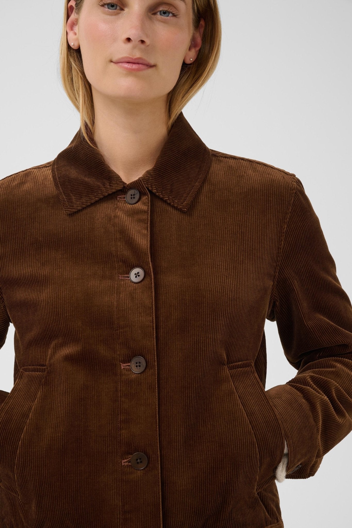 picture of Part Two Constanze Corduroy Jacket - Downton Brown - Number Two - womens - fashion - clothing - Part Two 4