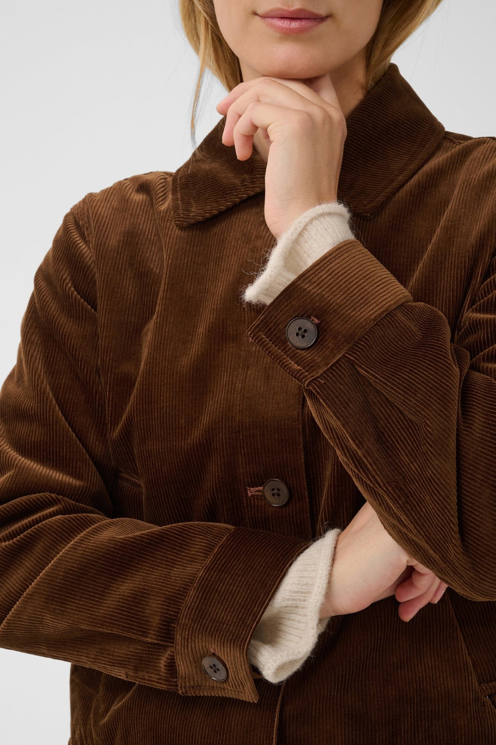 picture of Part Two Constanze Corduroy Jacket - Downton Brown - Number Two - womens - fashion - clothing - Part Two 2