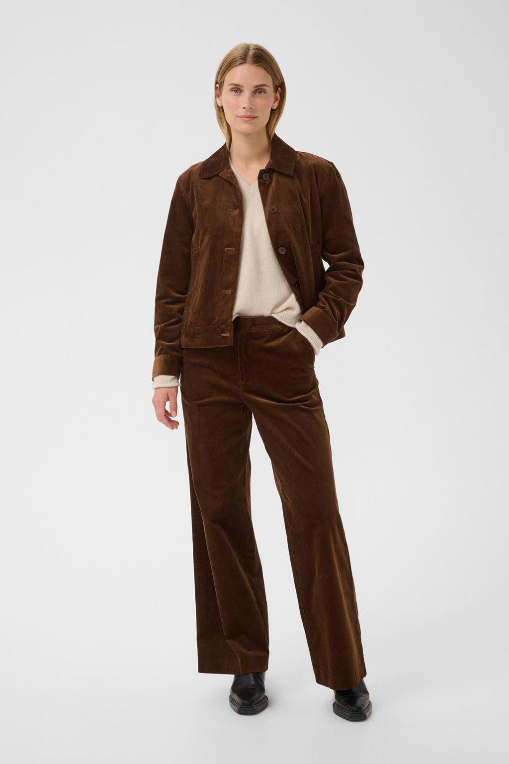 picture of Part Two Constanze Corduroy Jacket - Downton Brown - Number Two - womens - fashion - clothing - Part Two 5