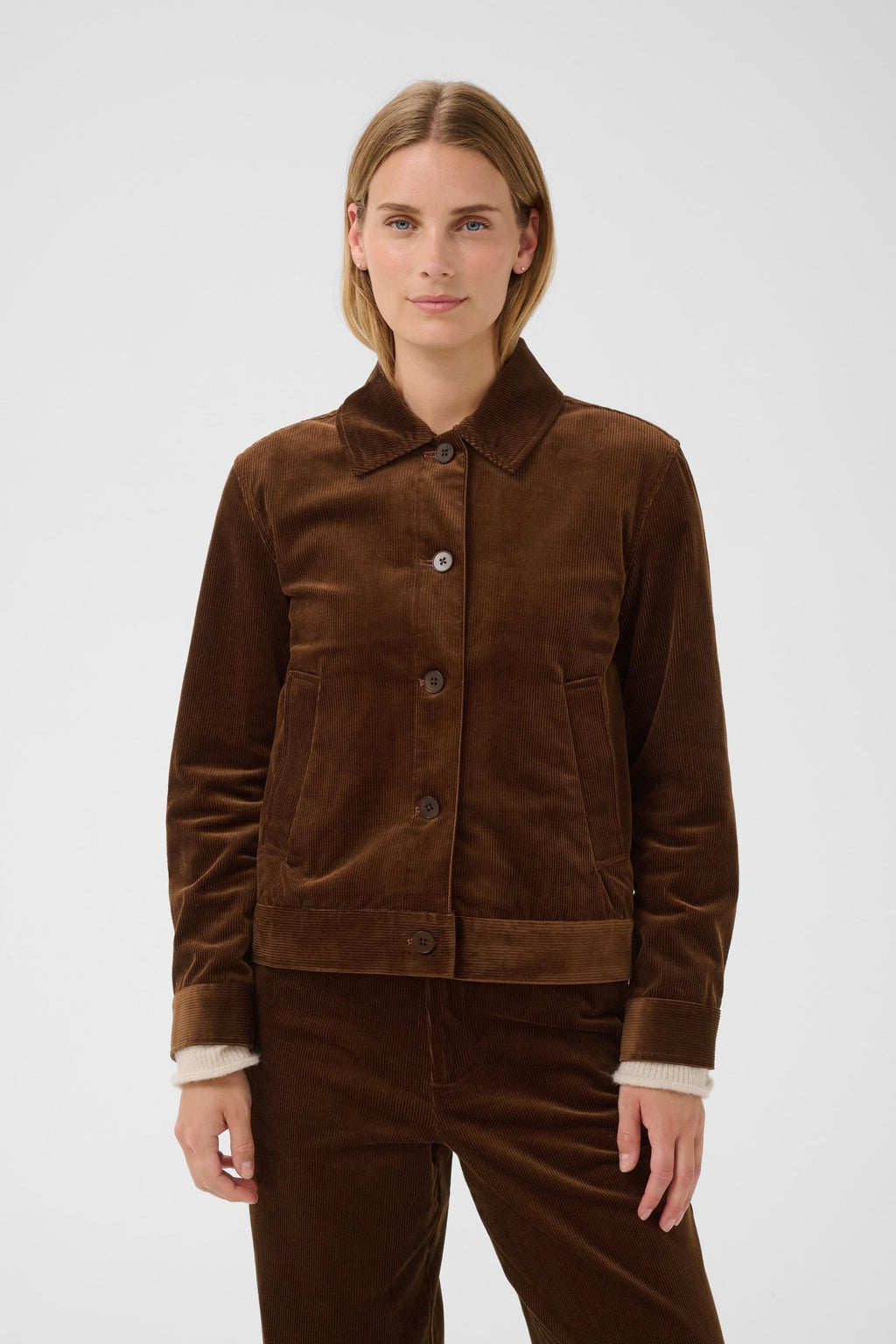 picture of Part Two Constanze Corduroy Jacket - Downton Brown - Number Two - womens - fashion - clothing - Part Two 1