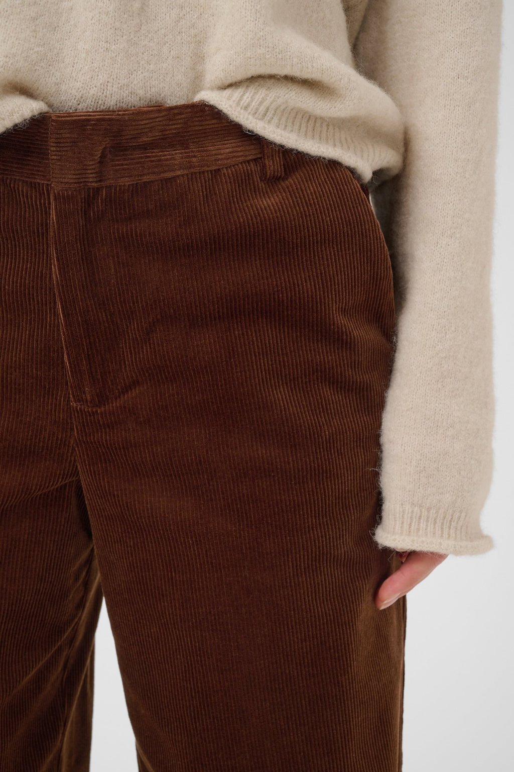 picture of Part Two Columba Corduroy Trouser - Downton Brown - Number Two - womens - fashion - clothing - Part Two 6