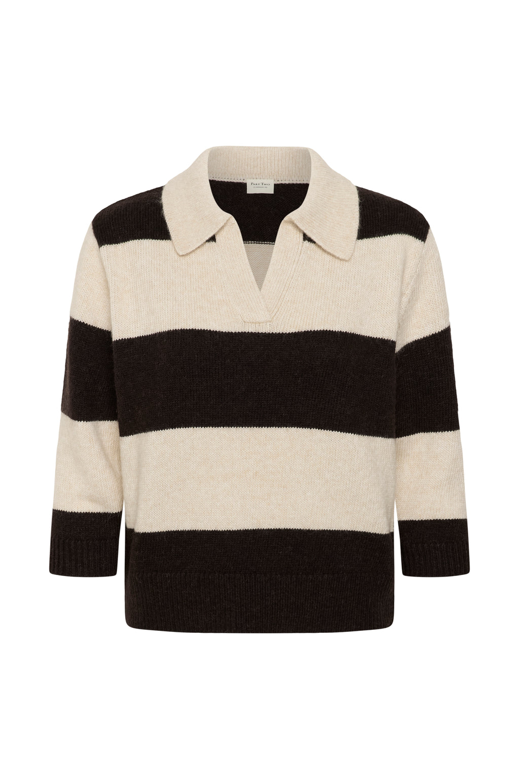 Part Two Charlott Pullover - Whitecap Grey/Mole Stripe
