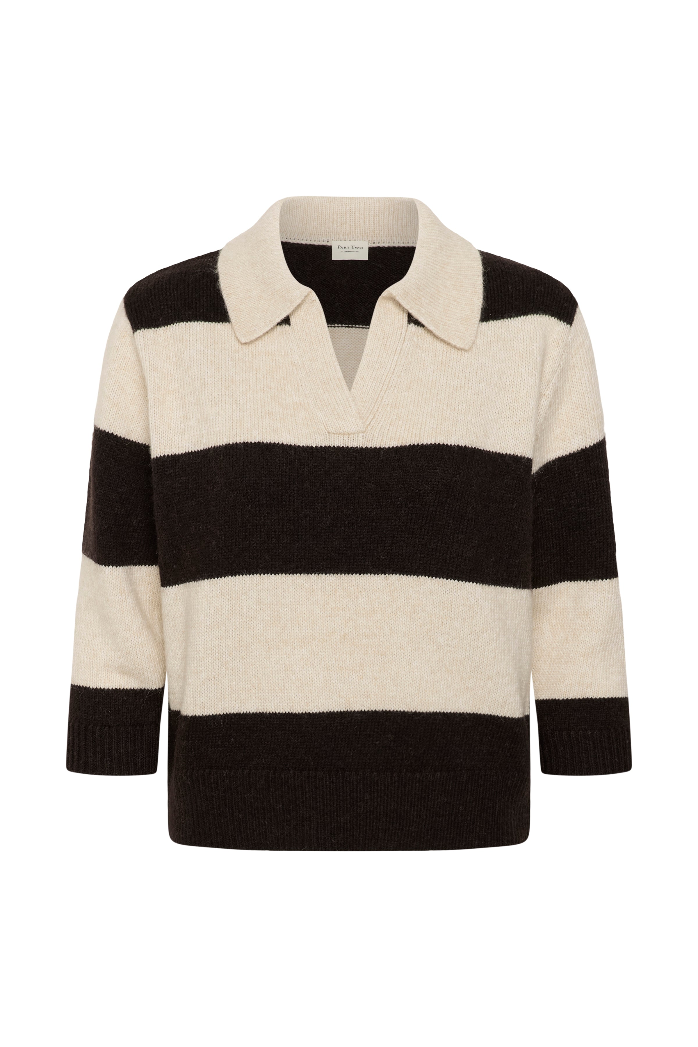 Part Two Charlott Pullover - Whitecap Grey/Mole Stripe