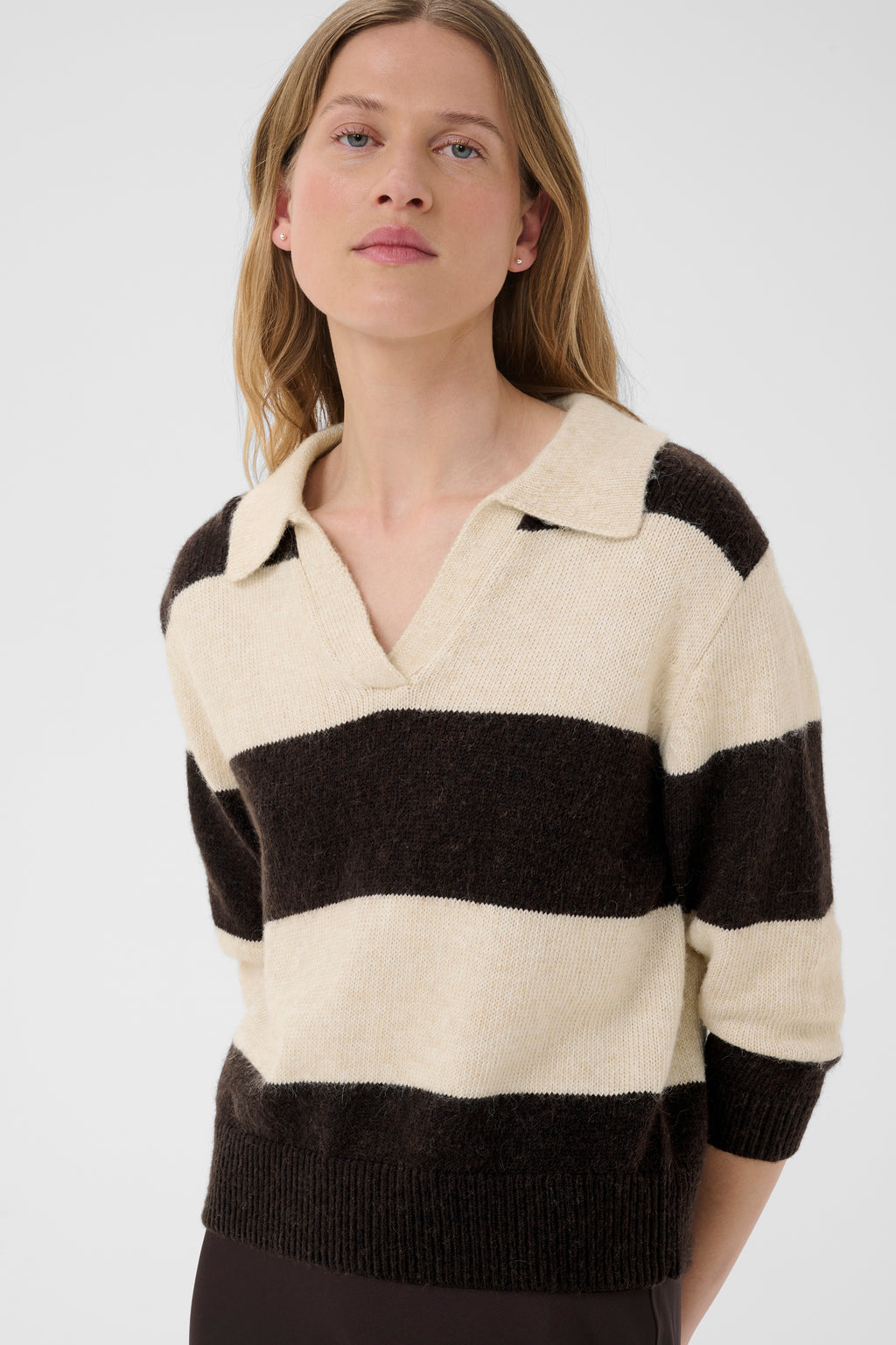 Part Two Charlott Pullover - Whitecap Grey/Mole Stripe
