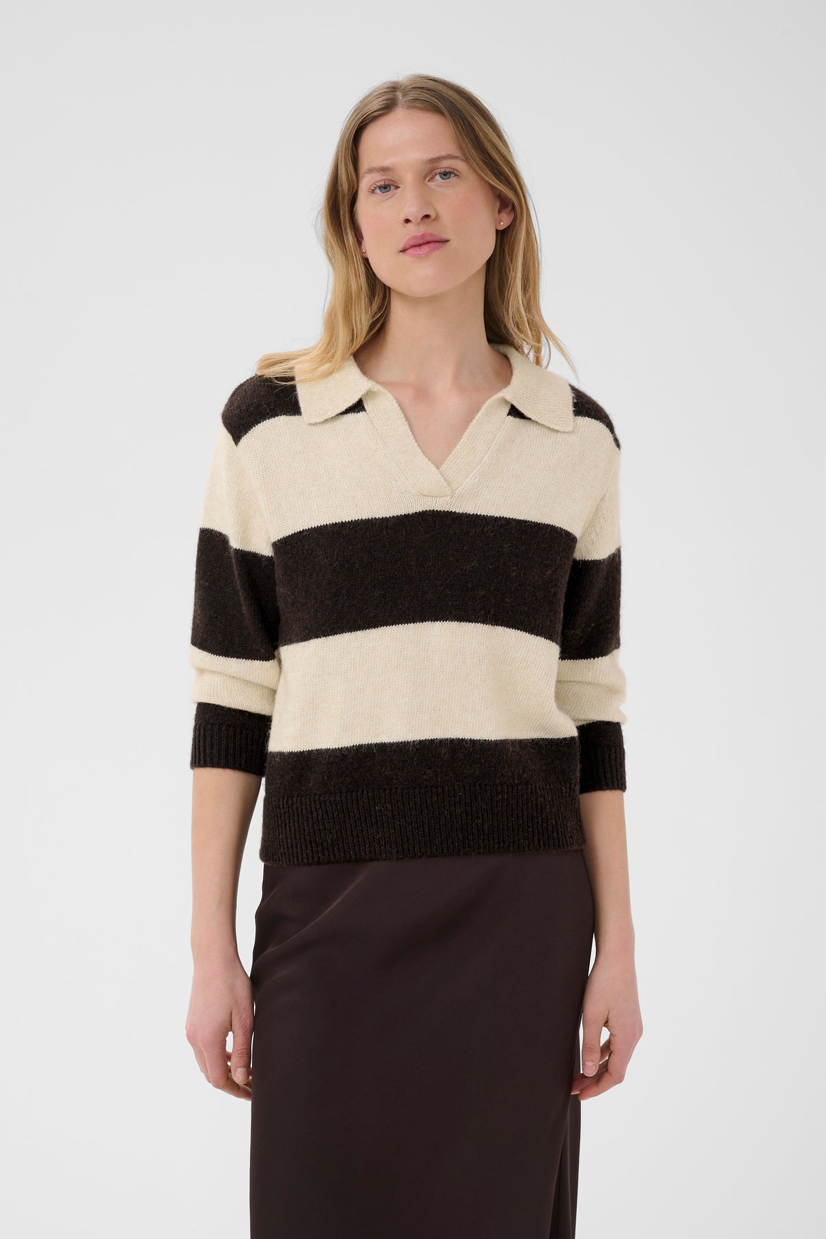 Part Two Charlott Pullover - Whitecap Grey/Mole Stripe