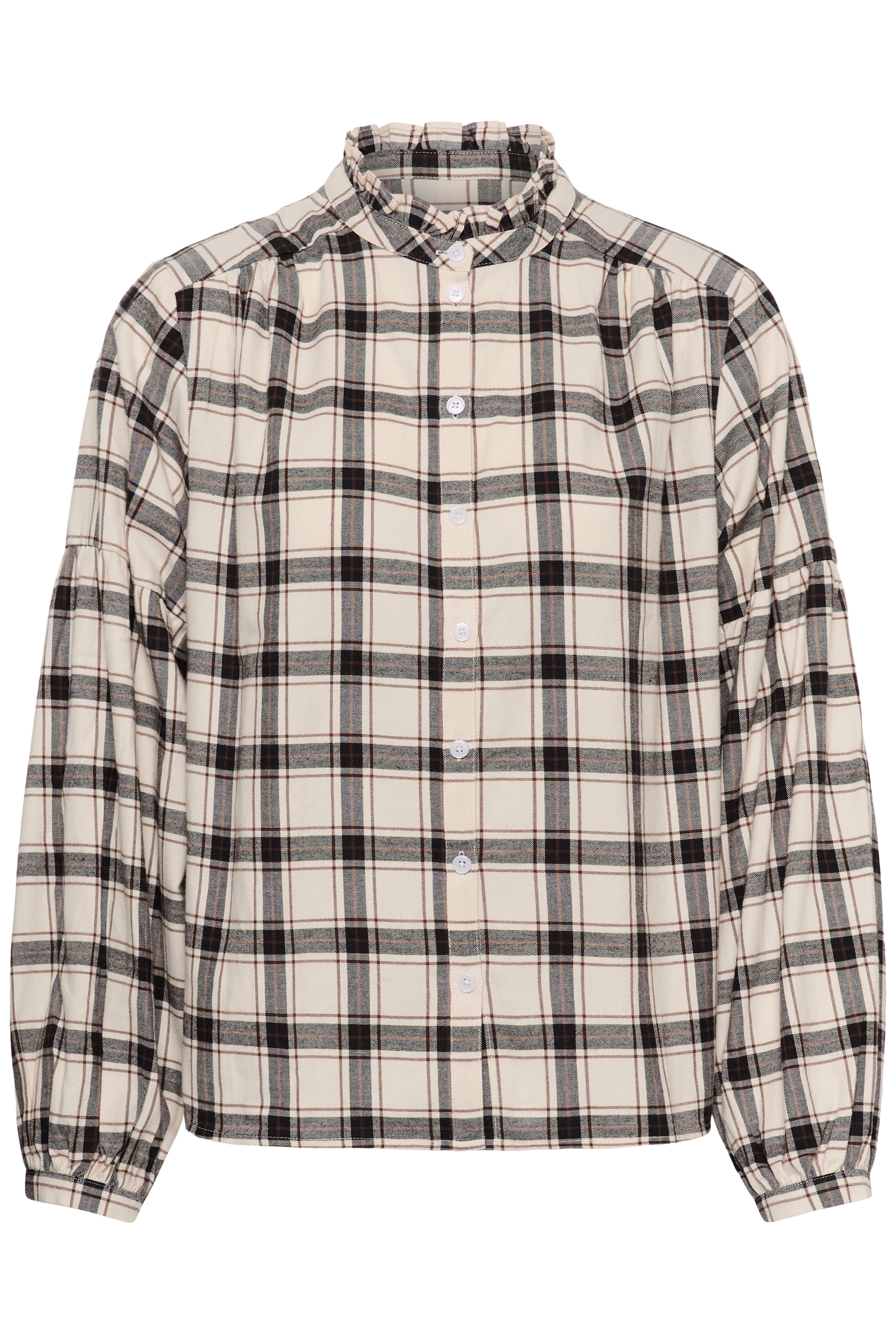 Part Two Samilla Shirt - Dark Navy/Mole Check