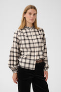 Part Two Samilla Shirt - Dark Navy/Mole Check