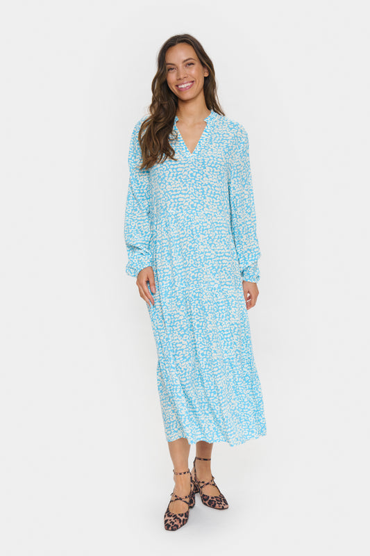 Saint Tropez EdaSZ Maxi Dress Ethereal Blue Leo