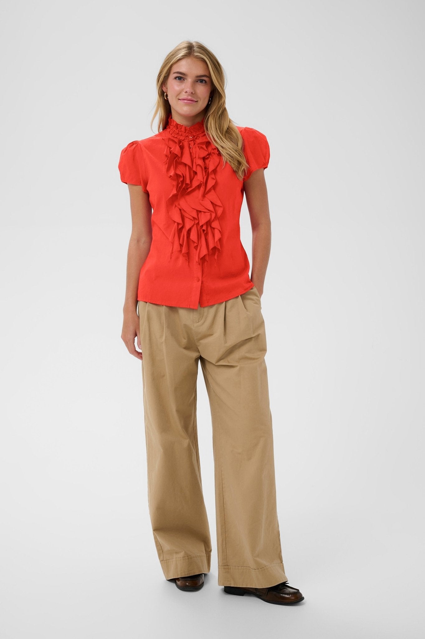 picture of Saint Tropez Tilli Shirt - Valiant Poppy - Number Two - womens - fashion - clothing - Saint Tropez 2