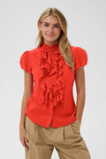 picture of Saint Tropez Tilli Shirt - Valiant Poppy - Number Two - womens - fashion - clothing - Saint Tropez 1
